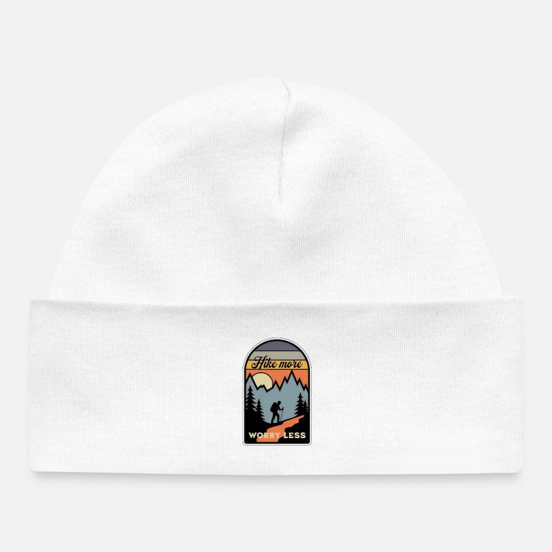 Randonnée Wandern Rétro - Bonnet bébé bio - blanc