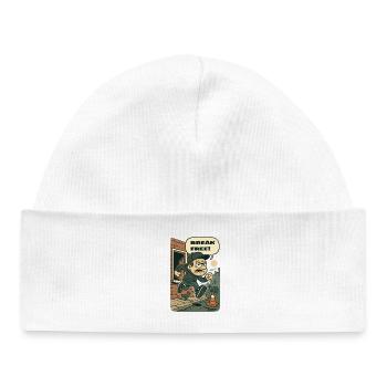 Braquage de rue Break Free – Cartoon Runner - Bonnet bébé bio - blanc - Devant