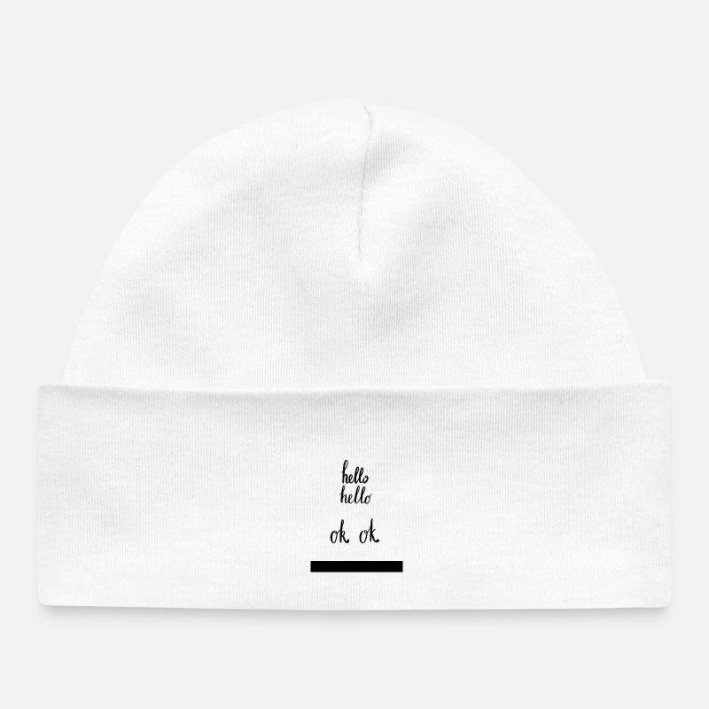 Bonjour Bonjour - Bonnet bébé bio - blanc