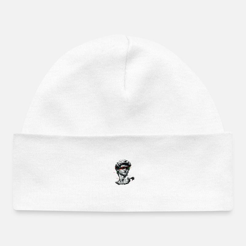 Baroque de bug de buste - Bonnet bébé bio - blanc