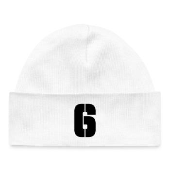 6 - Baby Organic Beanie - white - Front