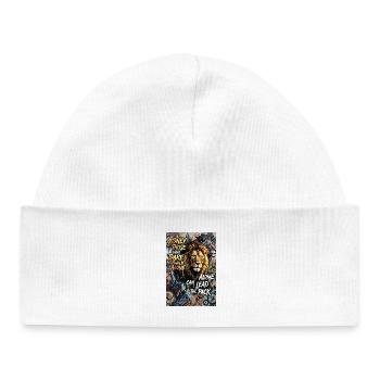 Golden Eagle Poster Mural Decoration - Baby Organic Beanie - white - Front