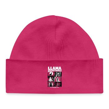 Llama Nightmares Horror Comic - Baby Organic Beanie - white - Front