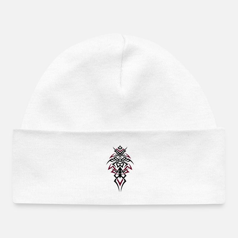 Colorful masculin tribal - Bonnet bébé bio - blanc