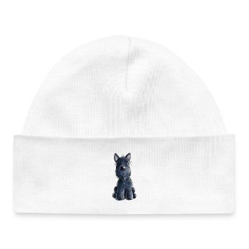 Süßer Scottish Terrier - Scottie - Geschenk - Hund - Baby Organic Mütze - Weiß - Vorne