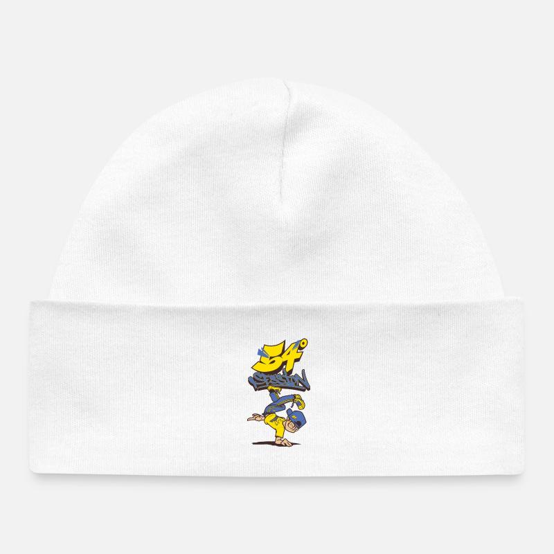 Breakdance B-Boy Streetdance Design Hip Hop Danse - Bonnet bébé bio - blanc