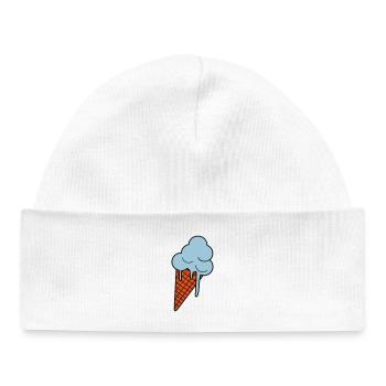 Schmelzendes Eis - Baby Organic Beanie - white - Front