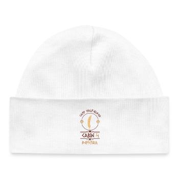 Cabin #4 in Camp Half Blood, Child of Demetra - Baby Organic Beanie - white - Front