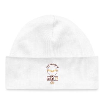 Cabin #17 in Camp Half Blood, Child of Goddess Nik - Baby Organic Beanie - white - Front