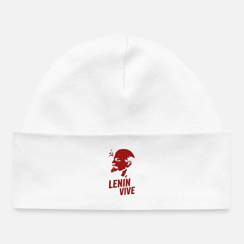 Lénine vit - Bonnet bébé bio - blanc