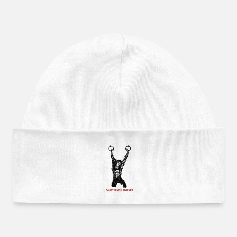 Calisthenics Evolution - Anneaux de gymnastique - Bonnet bébé bio - blanc