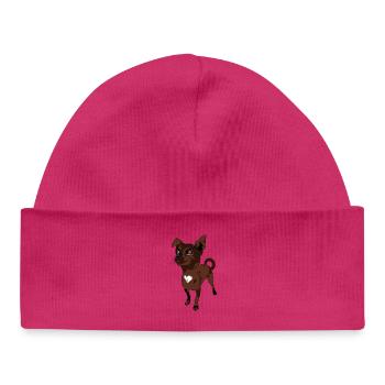 Chihuahua - Bonnet bébé bio - blanc - Devant
