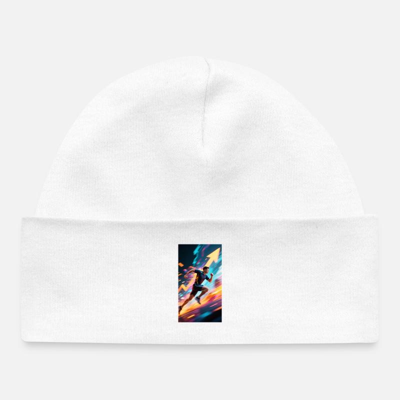 Keep moving - Bonnet bébé bio - blanc