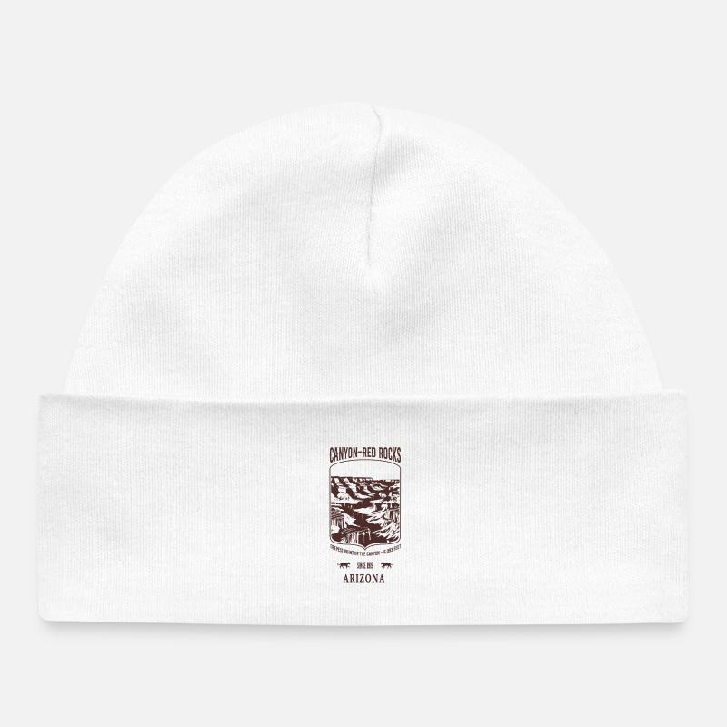 Canyon Red Rocks Arizona brown - Bonnet bébé bio - blanc