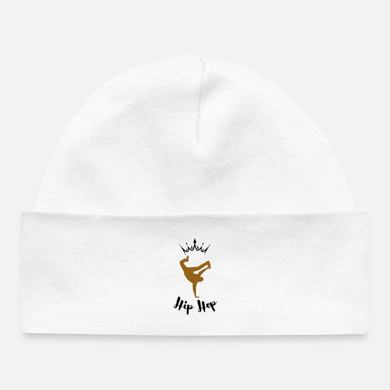 Dancer Breakdance - Baby Organic Beanie - white