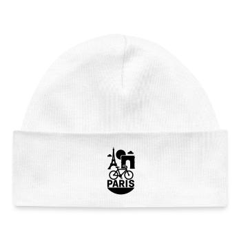 Silhouette Paris - Bonnet bébé bio - blanc - Devant