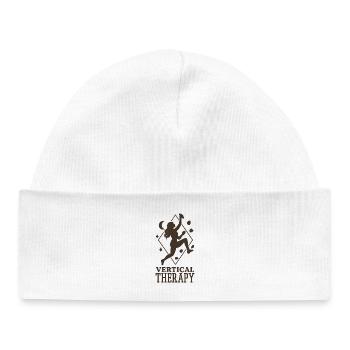 Thérapie verticale : bloc et escalade Bohèmes Design - Bonnet bébé bio - blanc - Devant