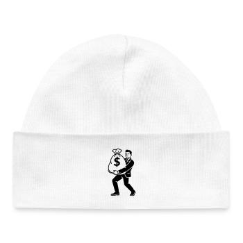 argent - Bonnet bébé bio - blanc - Devant