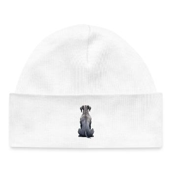 Dogue allemand - Bonnet bébé bio - blanc - Devant
