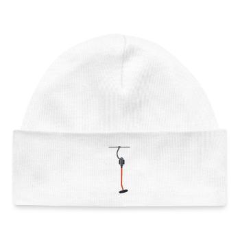 Skiing button lift - Baby Organic Beanie - white - Front