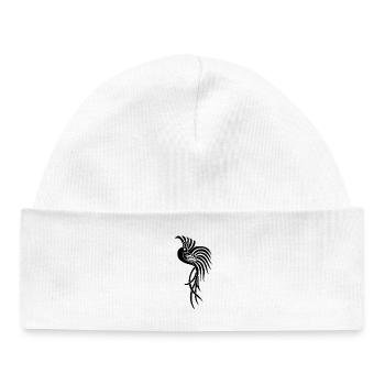 Black Bird of Paradise - Baby Organic Beanie - white - Front