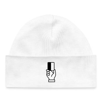 Vecteur d’expulsion de cartes arbitres - Bonnet bébé bio - blanc - Devant