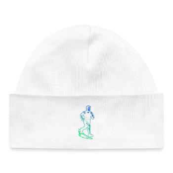 Einfach Running zeitloses Design - Baby Organic Mütze - Weiß - Vorne