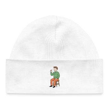 Couture Déjantée au Fil - Bonnet bébé bio - blanc - Devant