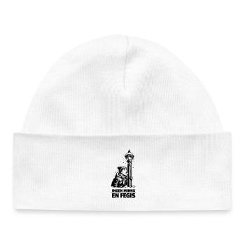 Lâche lèche la barre - Bonnet bébé bio - blanc - Devant