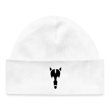 Crâne de taureau extraterrestre - Bonnet bébé bio - blanc - Devant