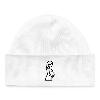 Schwangere - Baby Organic Mütze - Weiß - Vorne