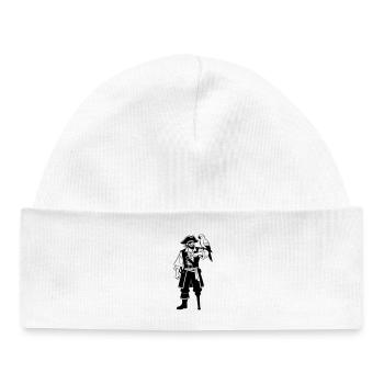 pirate - Bonnet bébé bio - blanc - Devant