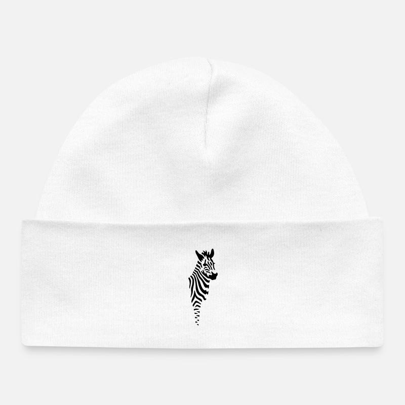 zebra - Bonnet bébé bio - blanc