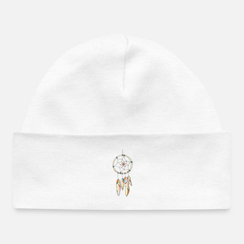 Attrape-rêves - Bonnet bébé bio - blanc