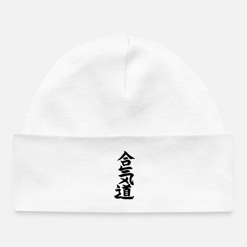 aikido - Bonnet bébé bio - blanc