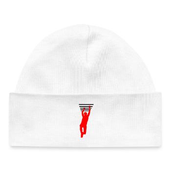 OCR Grip – Hanging Bars Design - Baby Organic Beanie - white - Front