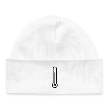 thermometer - Baby Organic Beanie - white - Front