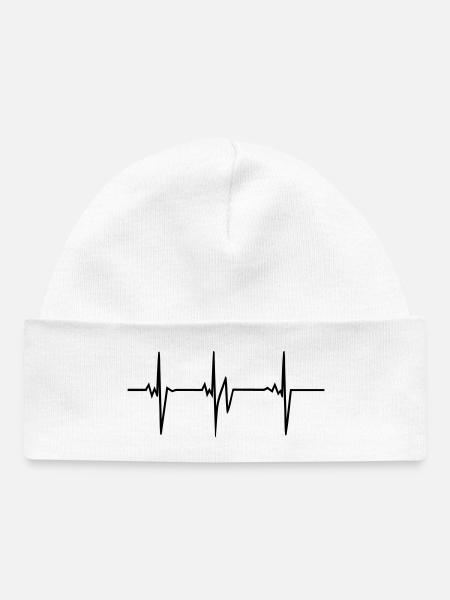 Heartbeat - Hue baby økologisk - hvid