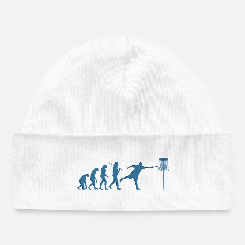 Disc Golf Evolution - Bonnet bébé bio - blanc
