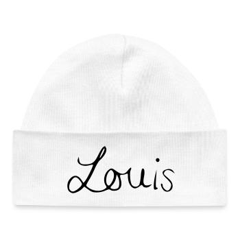 Louis - Baby Organic Beanie - white - Front