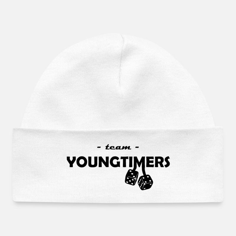 team youngtimers - Bonnet bébé bio - blanc