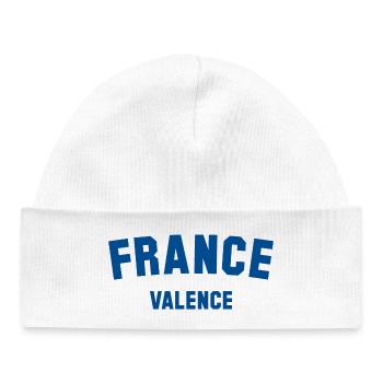 VALENCE France Frankreich - Baby Organic Beanie - white - Front