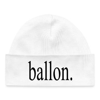 Ballon - Baby Organic Mütze - Weiß - Vorne