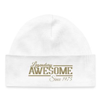 Legendary since 1975 Vintage - Baby Organic Beanie - white - Front