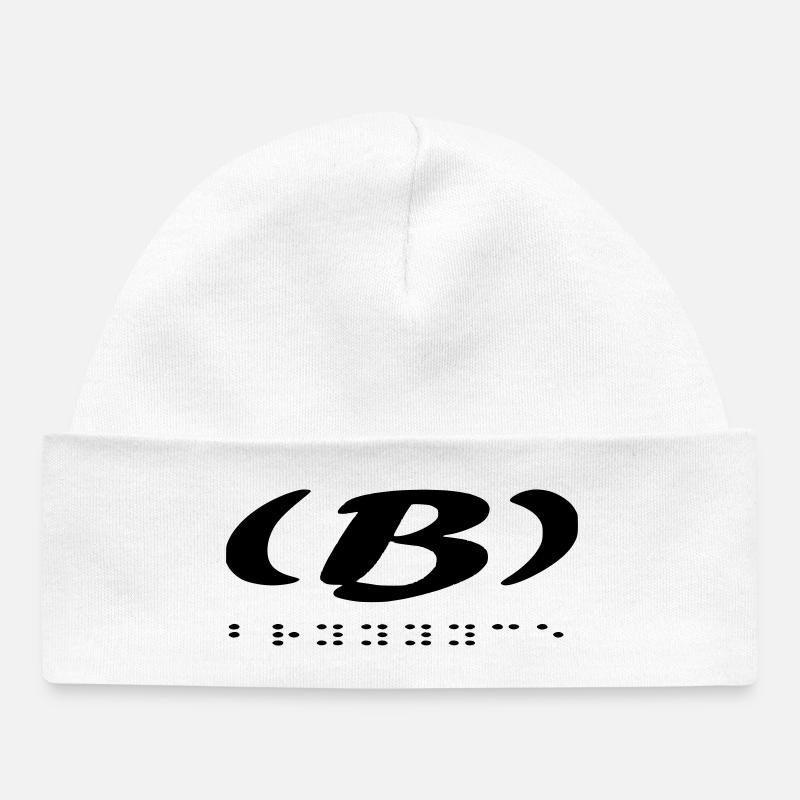 Design abstrait floral en dégradé pastel - Bonnet bébé bio - blanc