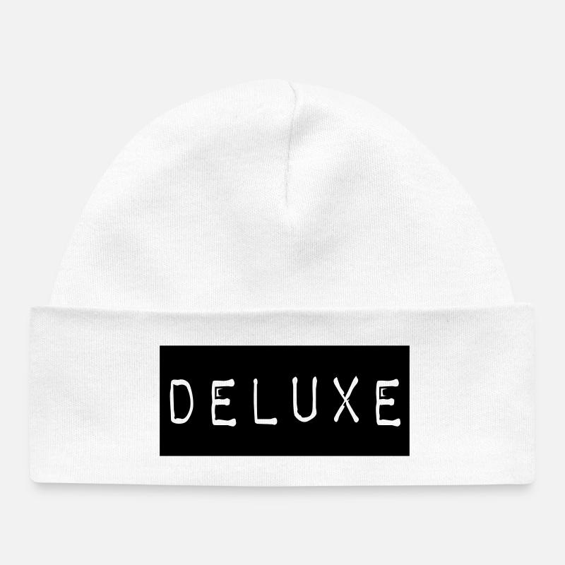 deluxe_2 - Baby Organic Beanie - white