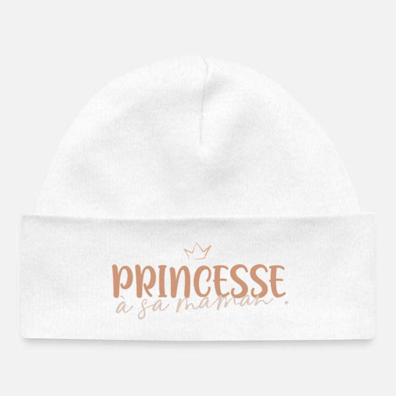 Princesse à sa maman - Bonnet bébé bio - blanc