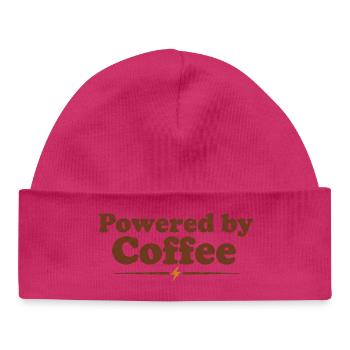 Alimenté par le café - Bonnet bébé bio - hot pink - Devant