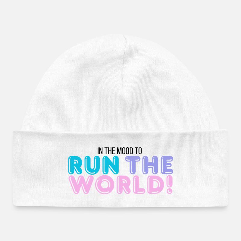 Je dirige le monde - Bonnet bébé bio - blanc