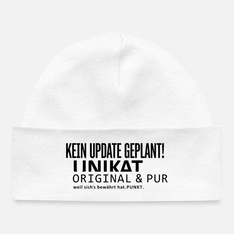 No update planned! - Baby Organic Beanie - white